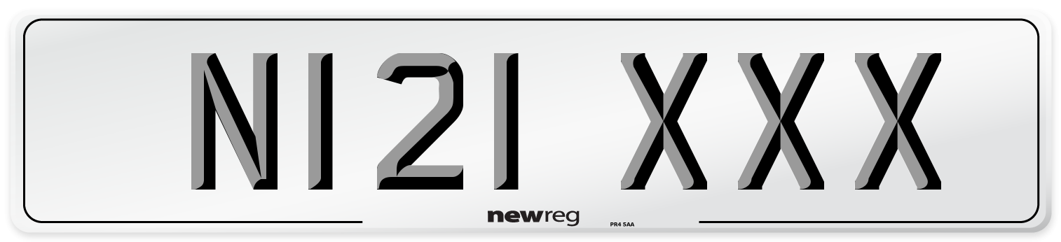 N121 XXX Number Plate from New Reg
